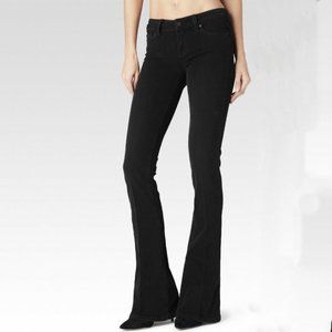 Paige Lou Lou Flare Jeans - Black Fog